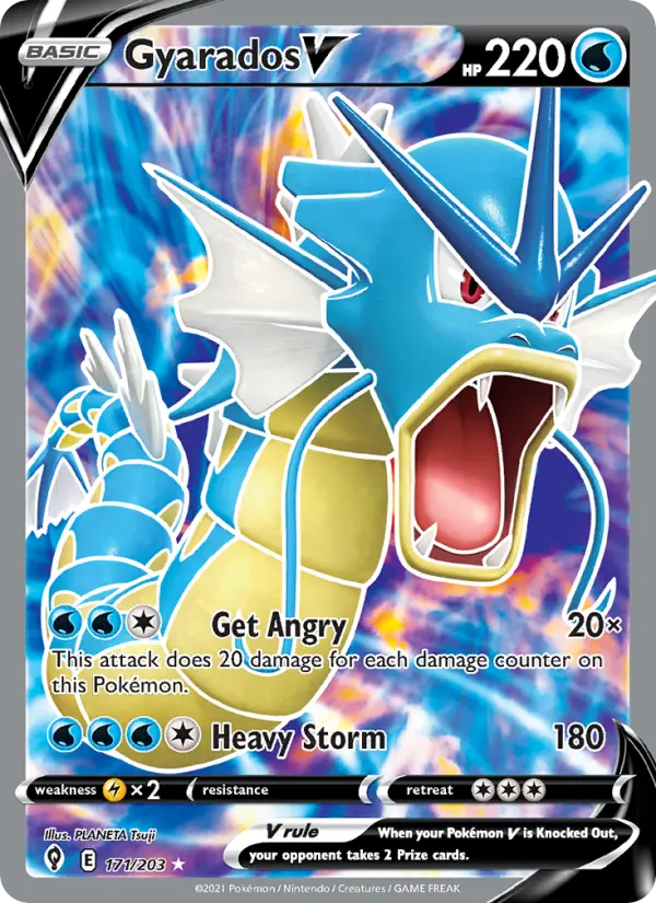 Gyarados V — Evolving Skies card #171
