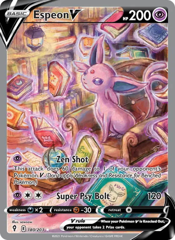 Espeon V — Evolving Skies card #180
