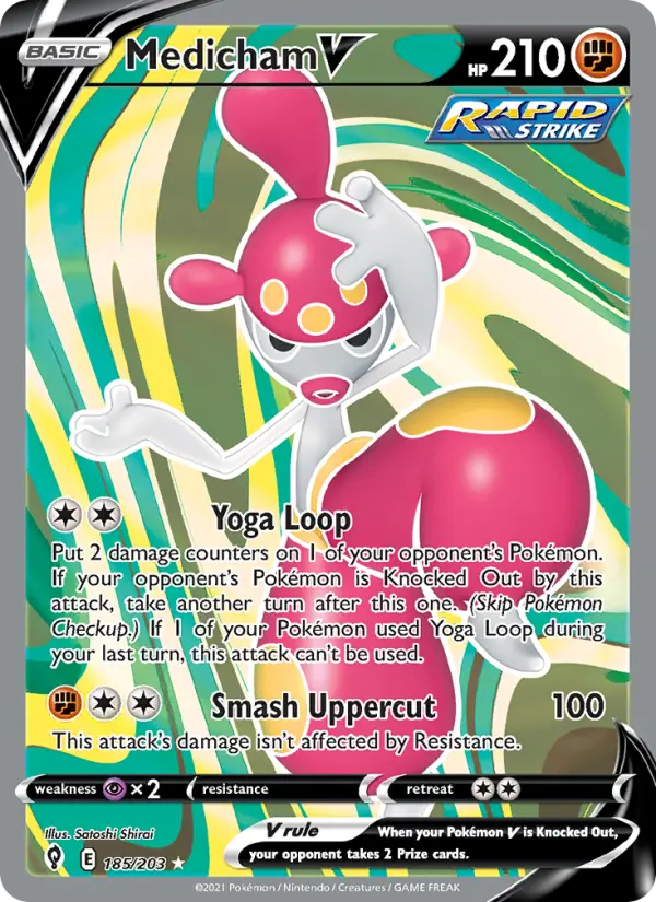 Medicham V — Evolving Skies card #185