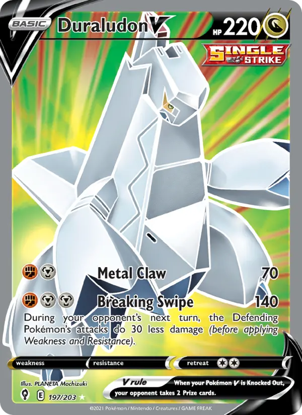 Duraludon V — Evolving Skies card #197