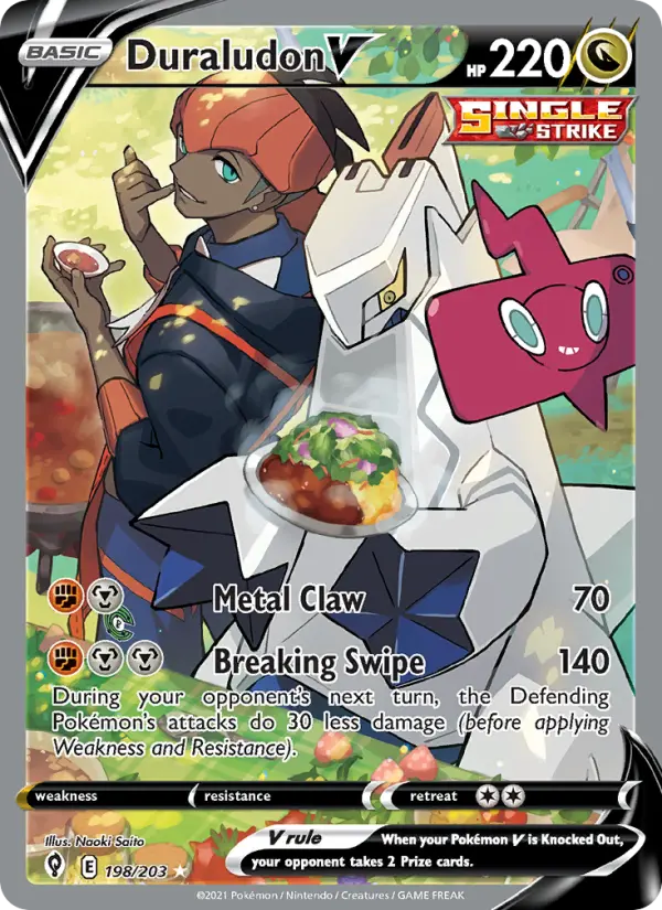 Duraludon V — Evolving Skies card #198