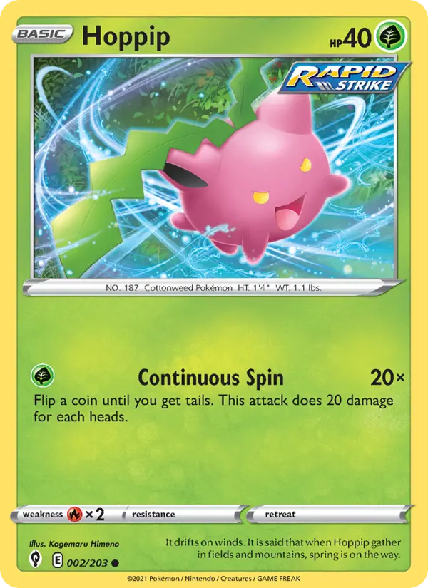 Hoppip — Evolving Skies card #2