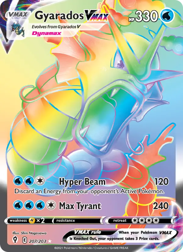 Gyarados VMAX — Evolving Skies card #207