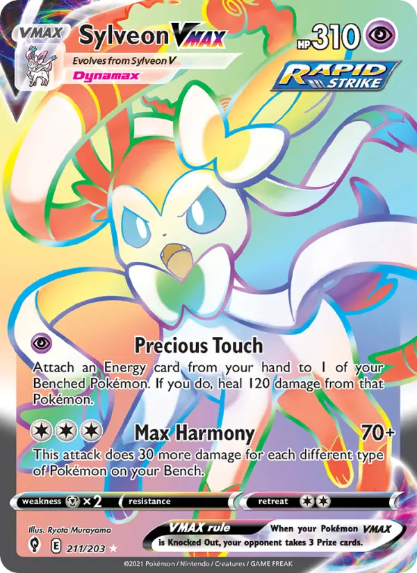 Sylveon VMAX — Evolving Skies card #211
