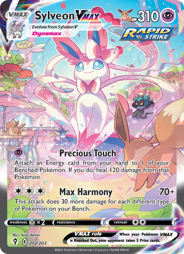 Sylveon VMAX — Evolving Skies card #212