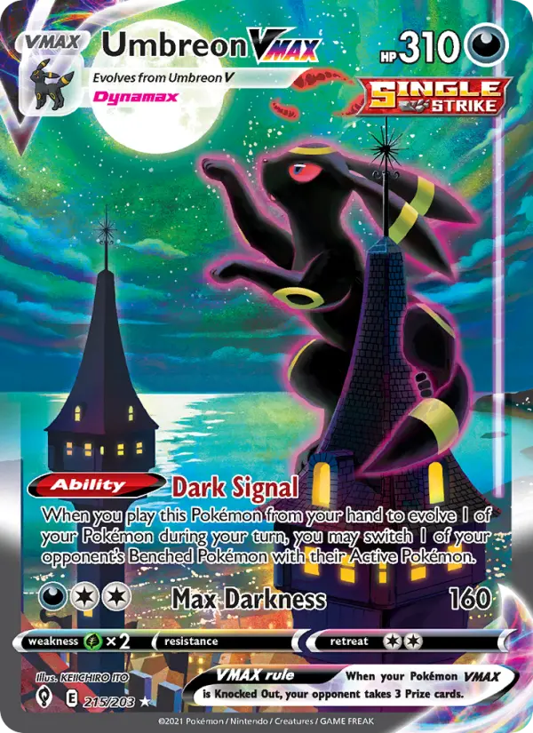 Umbreon VMAX — Evolving Skies card