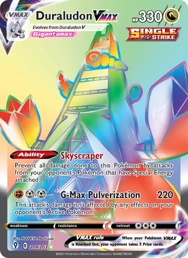 Duraludon VMAX — Evolving Skies card #219
