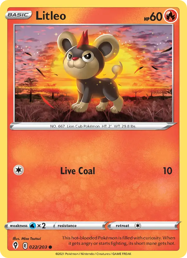 Litleo — Evolving Skies card #22