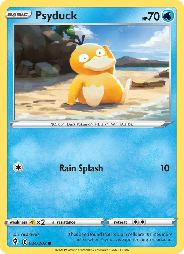Psyduck — Evolving Skies card #24