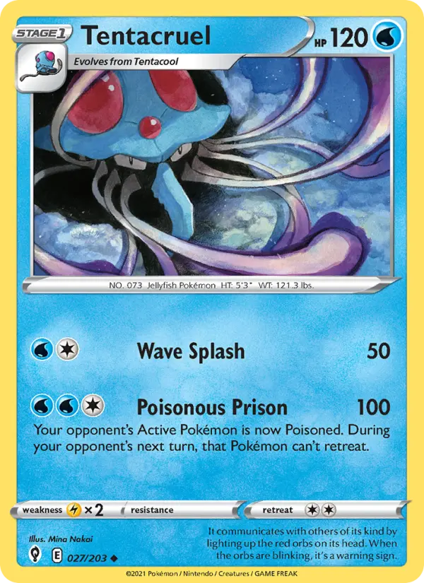 Tentacruel — Evolving Skies card #27