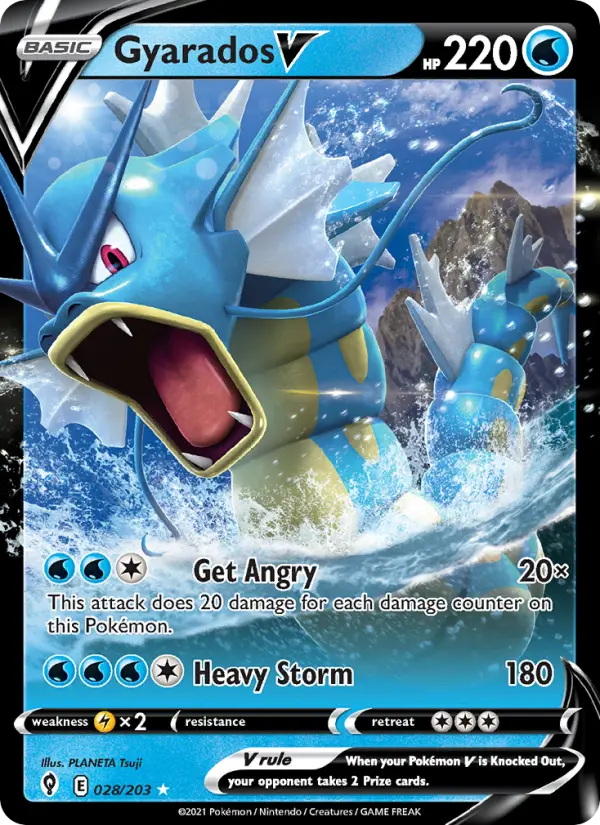 Gyarados V — Evolving Skies card #28