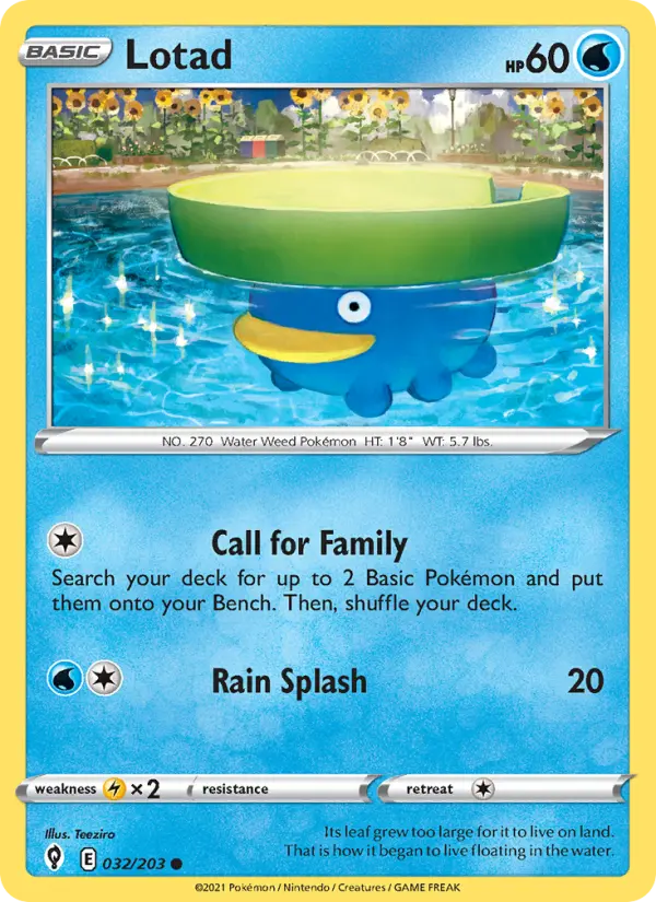 Lotad — Evolving Skies card #32
