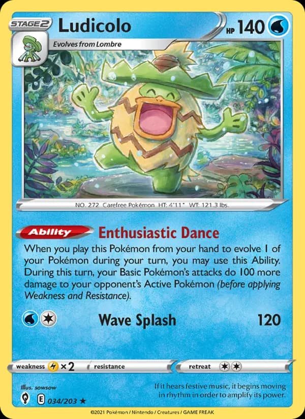 Ludicolo — Evolving Skies card #34