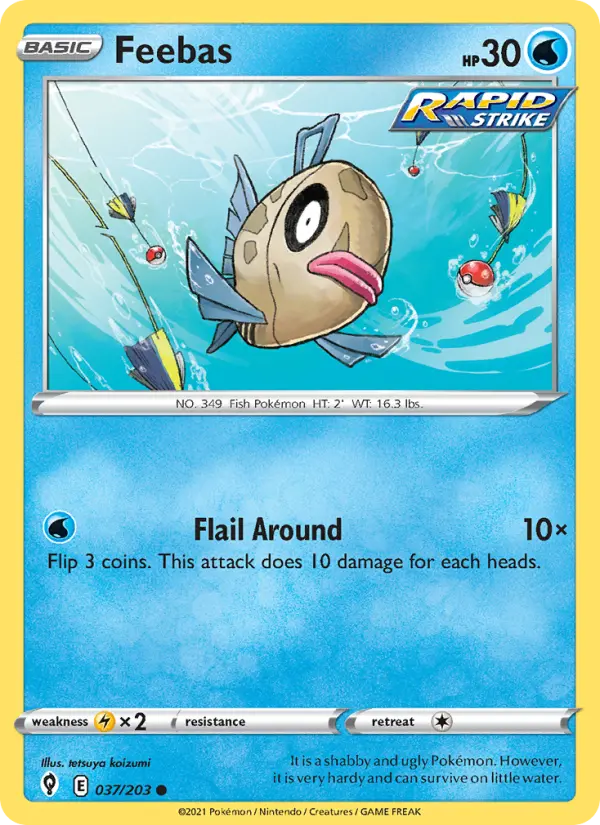 Feebas — Evolving Skies card #37