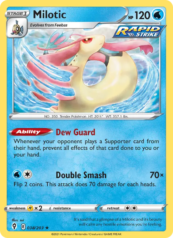 Milotic — Evolving Skies card #38
