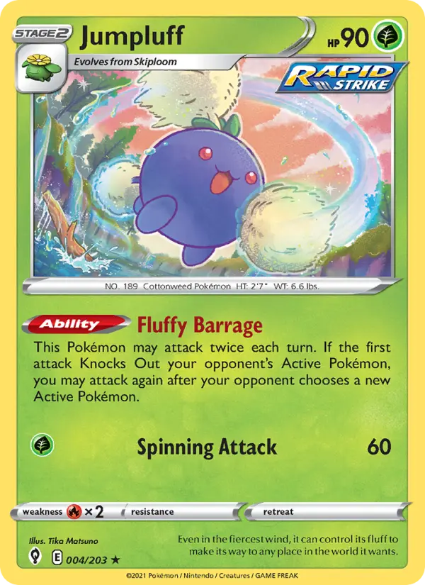 Jumpluff — Evolving Skies card #4