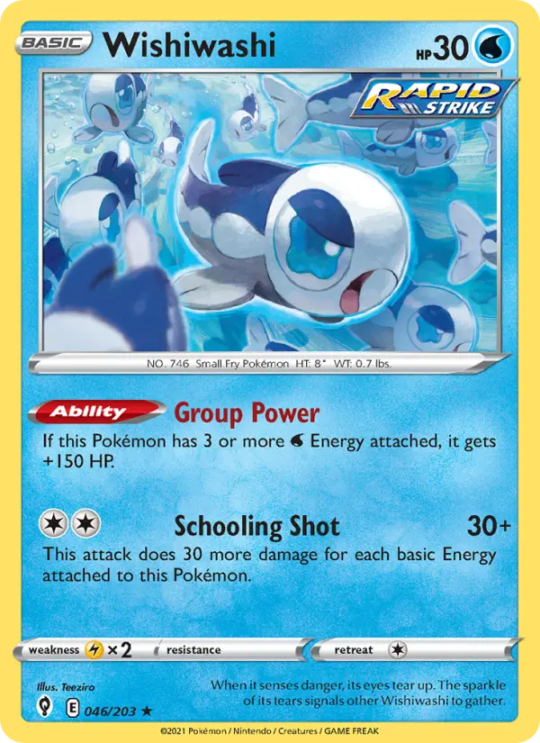 Wishiwashi — Evolving Skies card #46