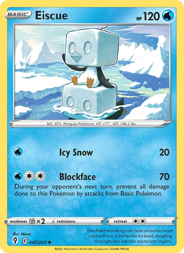 Eiscue — Evolving Skies card #47