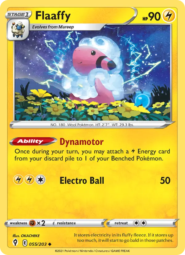 Flaaffy — Evolving Skies card #55