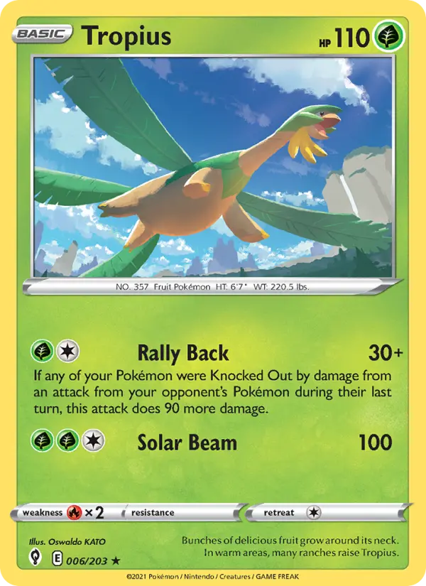 Tropius — Evolving Skies card #6
