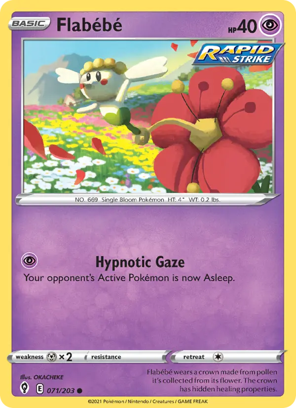 Flabébé — Evolving Skies card #71
