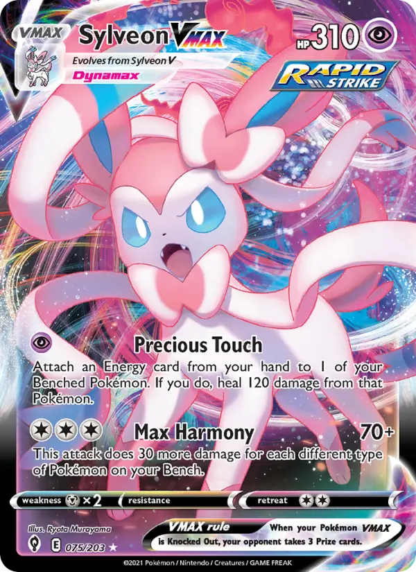 Sylveon VMAX — Evolving Skies card #75