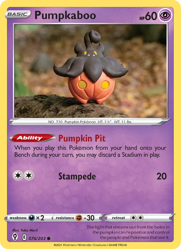 Pumpkaboo — Evolving Skies card #76