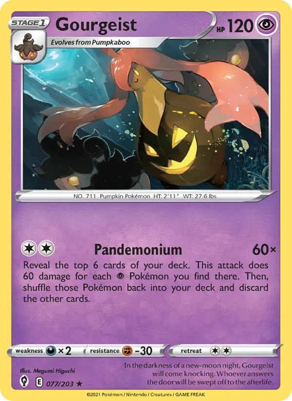 Gourgeist — Evolving Skies card #77