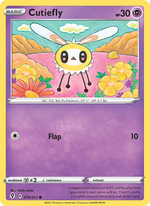 Cutiefly — Evolving Skies card #78