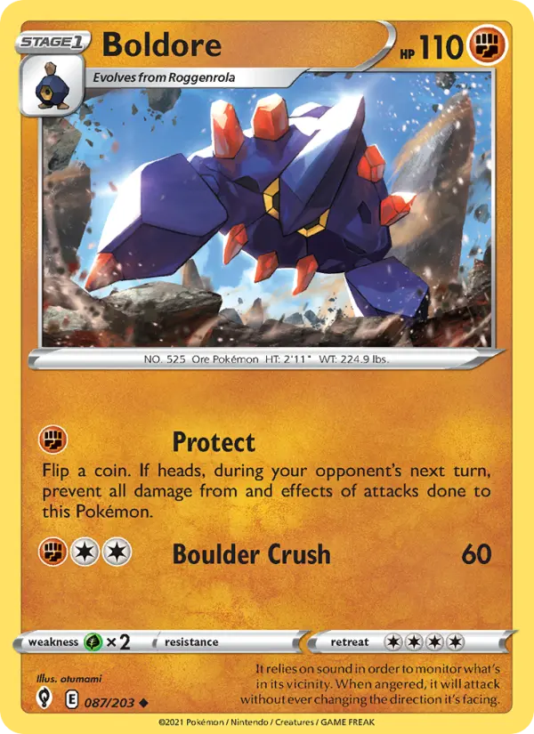 Boldore — Evolving Skies card #87