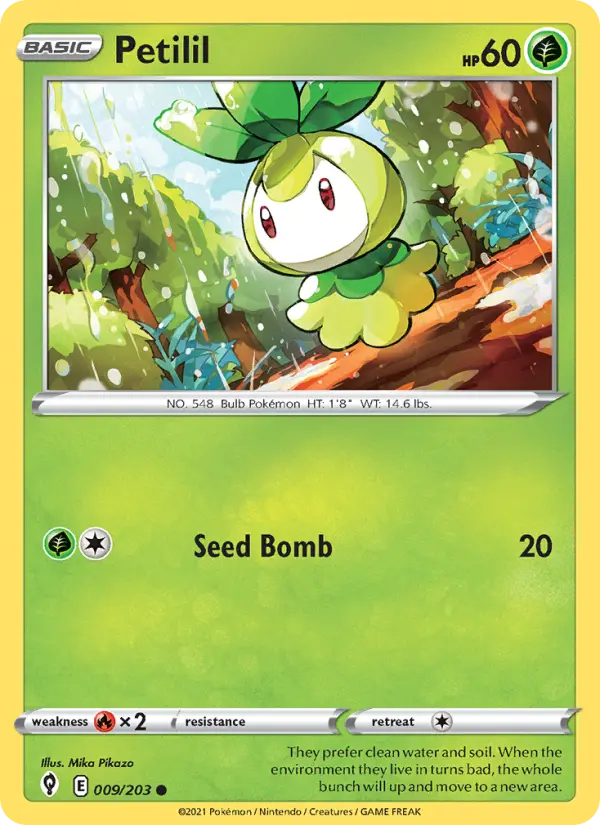 Petilil — Evolving Skies card #9