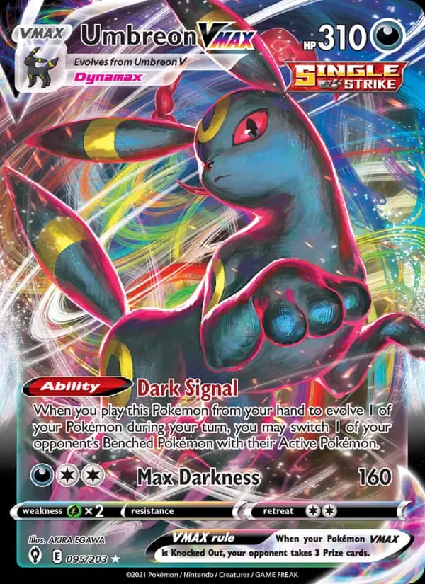 Umbreon VMAX — Evolving Skies card #95