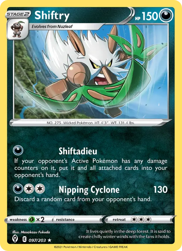 Shiftry — Evolving Skies card #97
