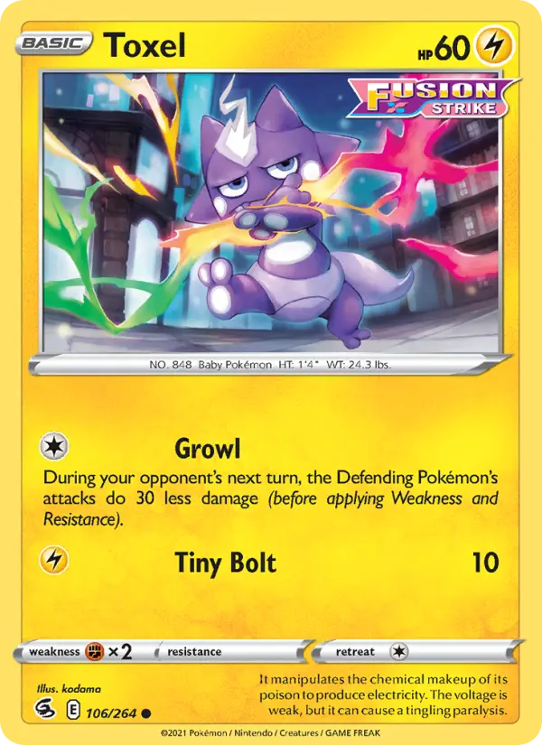 Toxel — Fusion Strike card #106