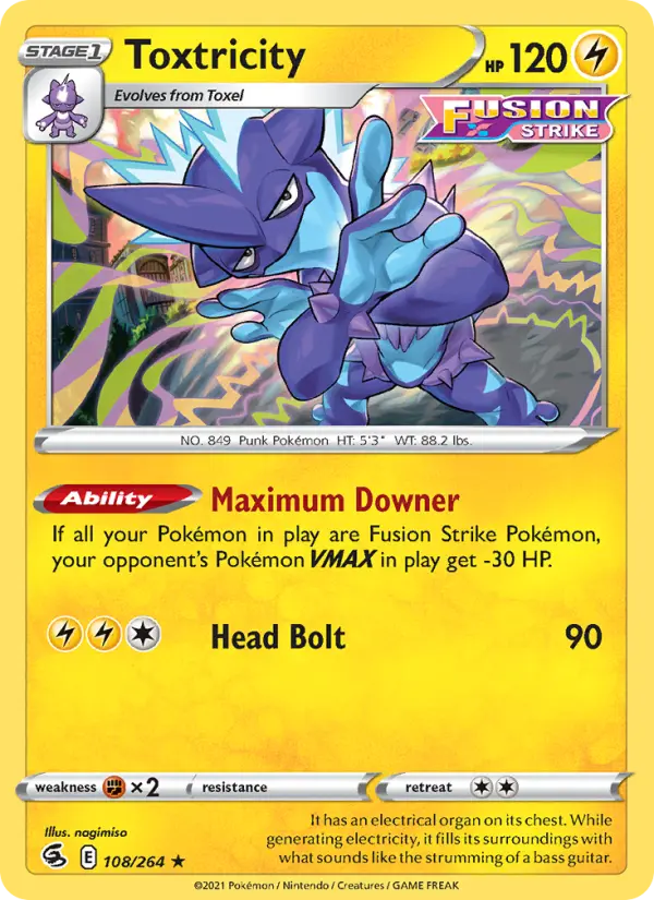 Toxtricity — Fusion Strike card #108