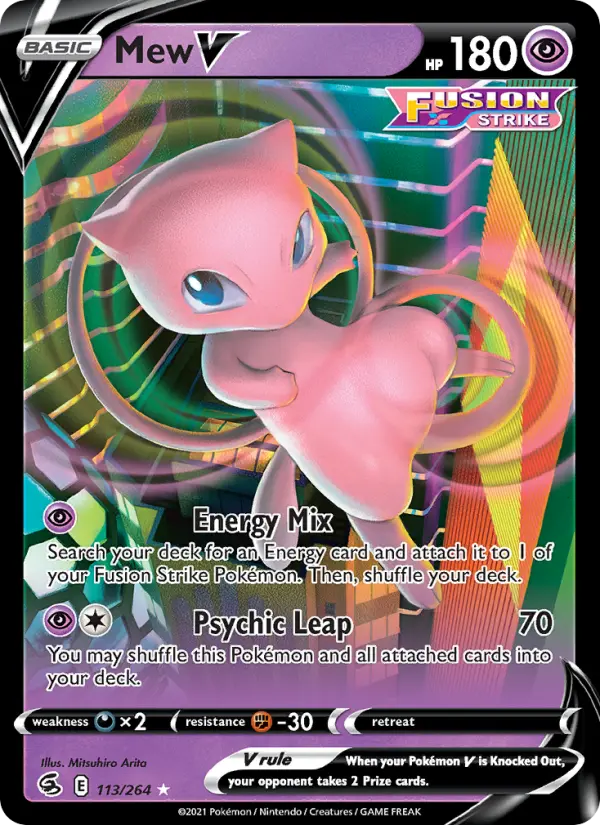 Mew V — Fusion Strike card #113