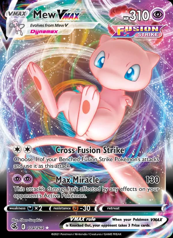 Mew VMAX — Fusion Strike card #114