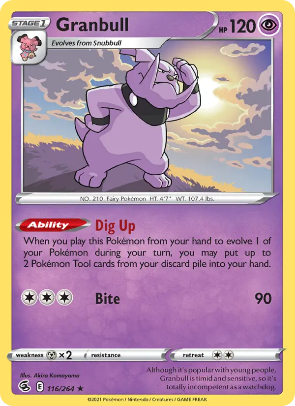 Granbull — Fusion Strike card #116