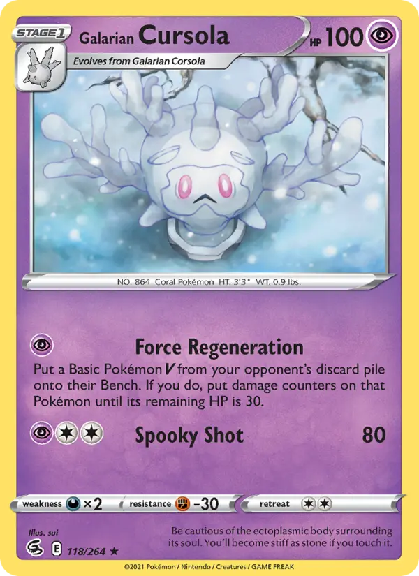 Galarian Cursola — Fusion Strike card #118