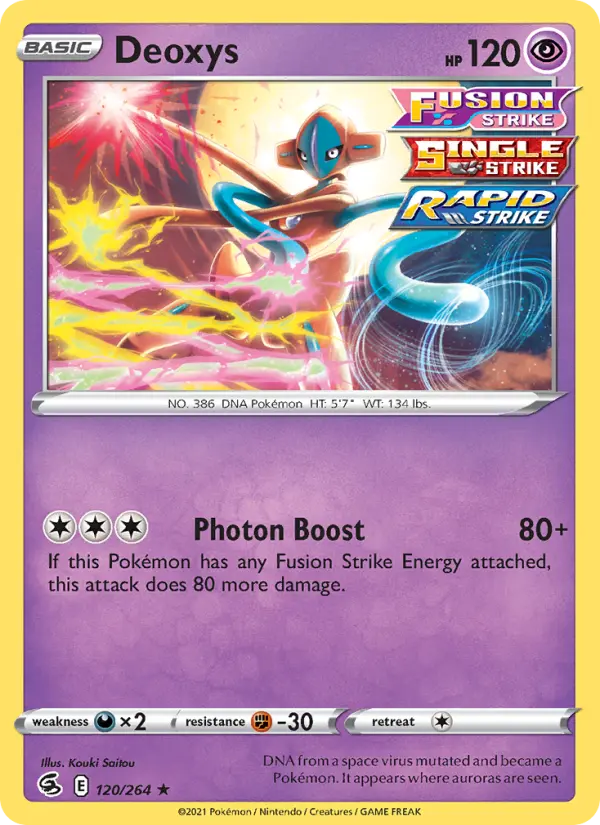 Deoxys — Fusion Strike card #120