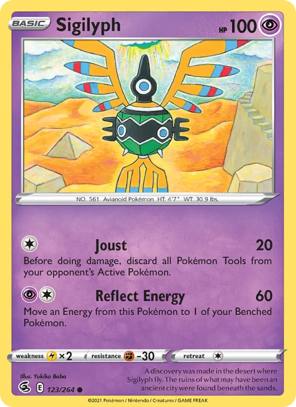 Sigilyph — Fusion Strike card #123