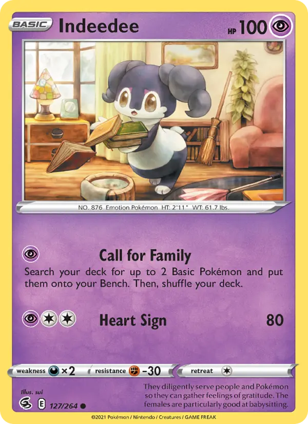 Indeedee — Fusion Strike card #127