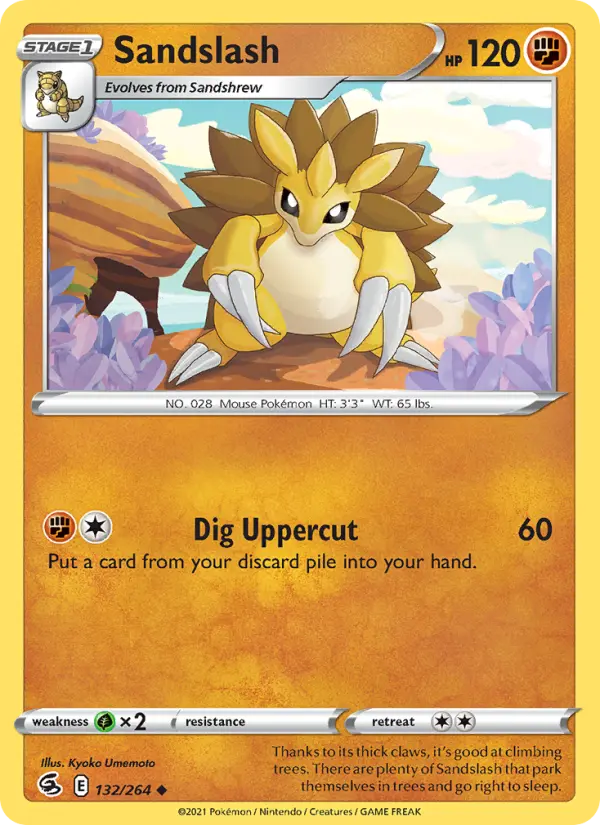 Sandslash — Fusion Strike card #132