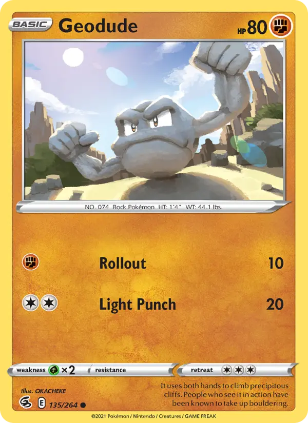 Geodude — Fusion Strike card #135