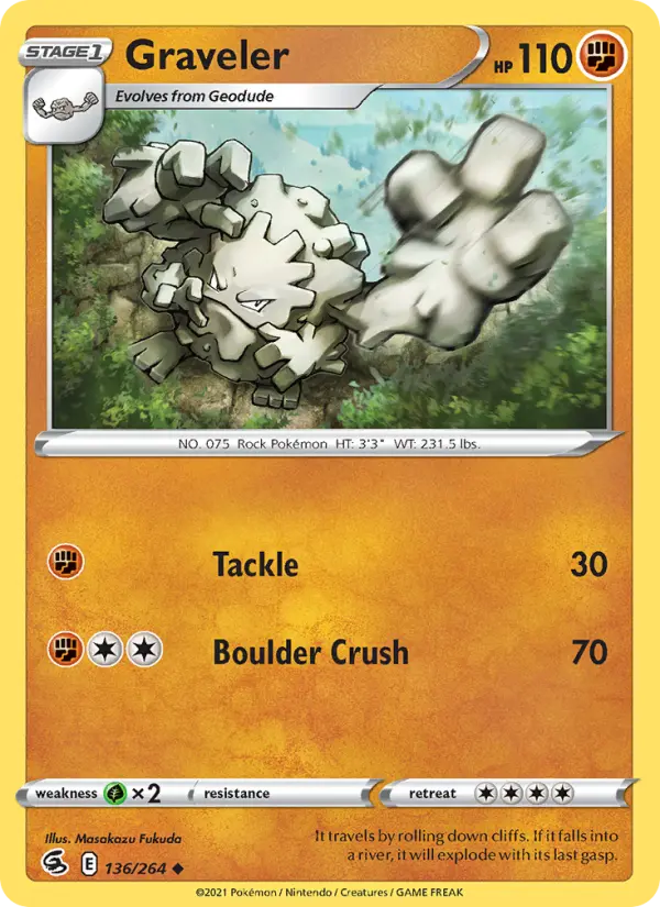 Graveler — Fusion Strike card #136