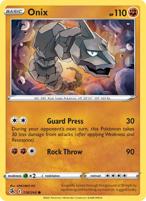 Onix — Fusion Strike card #138