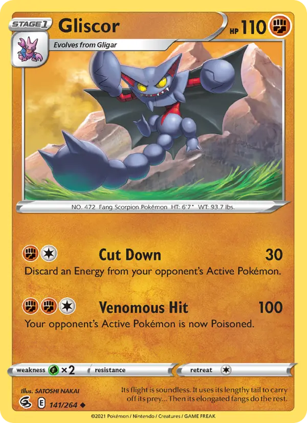 Gliscor — Fusion Strike card #141