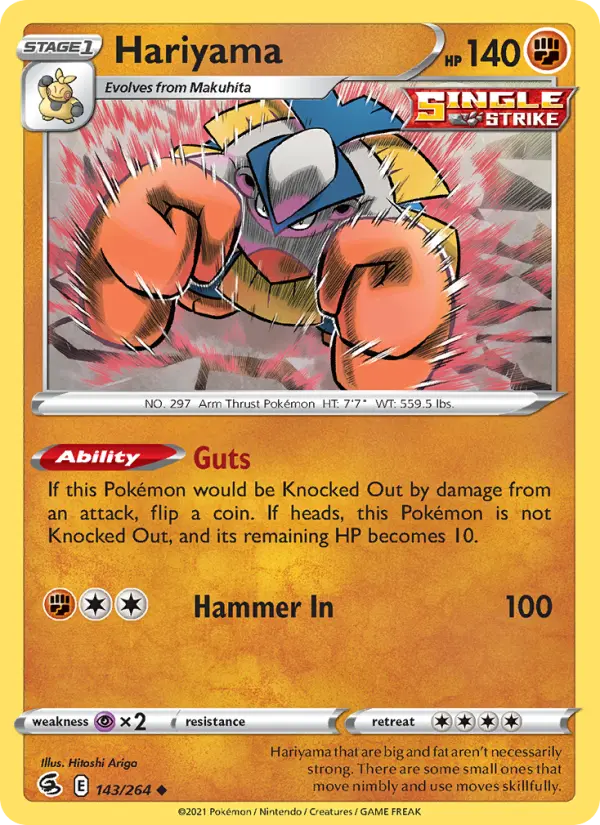 Hariyama — Fusion Strike card #143