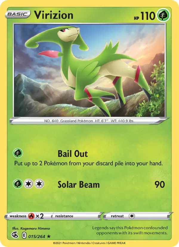 Virizion — Fusion Strike card #15