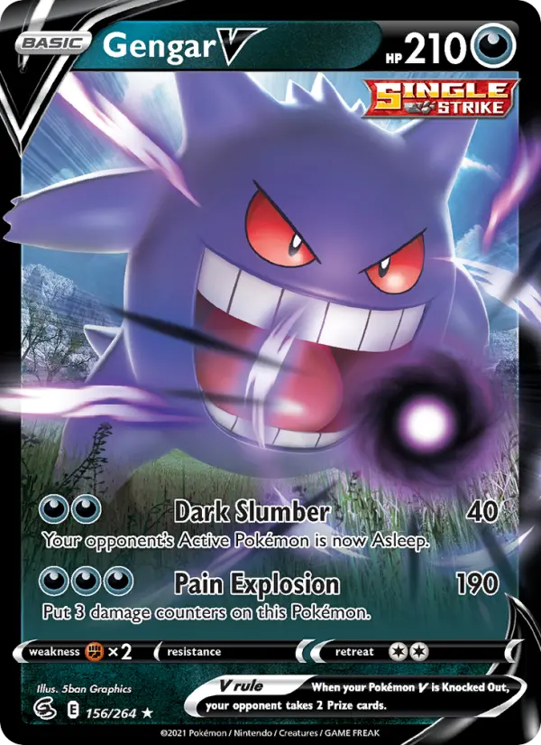 Gengar V — Fusion Strike card #156